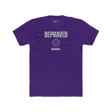 Depraved Shhh Zipper Mouth T-Shirt Dark Humor Satire Graphic Tee