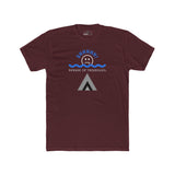 Beware of Triangles Retro Graphic T-Shirt Satirical Shhhh Smiley Tee