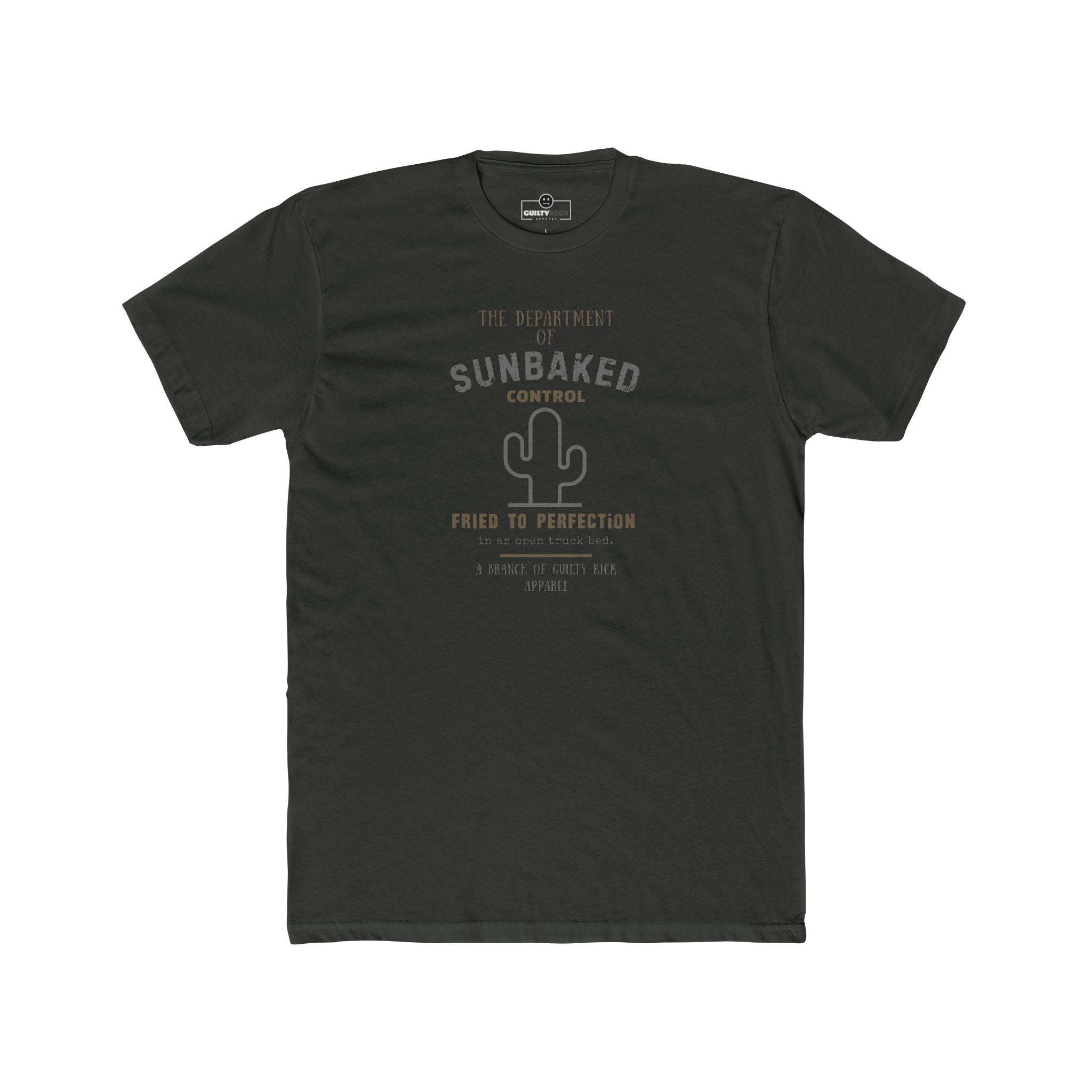 Department of Sunbaked Control Retro Tee Funny Cactus Faded Distressed T-Shirt