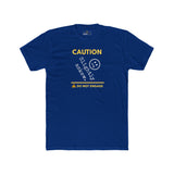 Caution Slightly Askew Tee | Do Not Engage Satirical Graphic T-Shirt