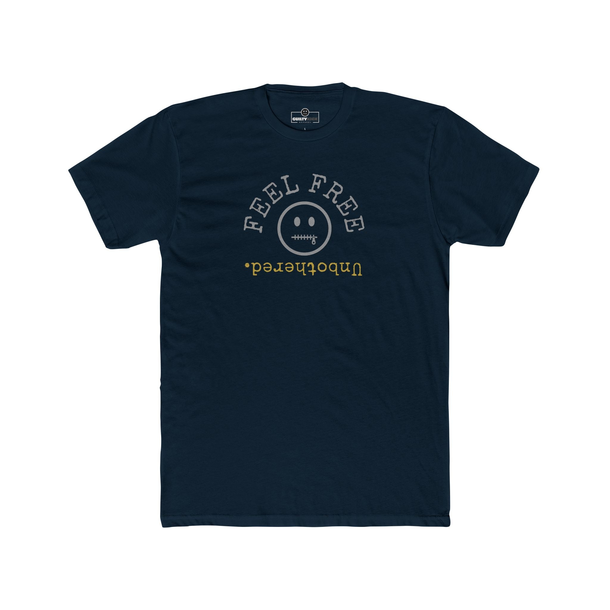 Feel Free Unbothered Graphic Tee Absurdist Inverted Typography Introvert T-Shirt