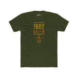 Salem 1692 Vintage Puritan Sunbaked T-Shirt | Sarcastic Witch Trials Parody Graphic Tee, Funny Dark Humor Noose Halloween Shirt