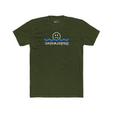 Underwater Inverted Text Graphic Tee Absurdist Introvert Zipper Smile T-Shirt