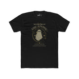 Never Trust The Living Ghost Graphic T-Shirt | Dead Inside Funny Halloween Tee | Vintage Sarcastic Spooky Graphic Shirt