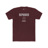 Depraved Shhh Zipper Mouth T-Shirt Dark Humor Satire Graphic Tee