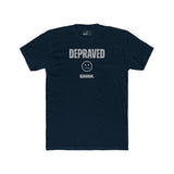 Depraved Shhh Zipper Mouth T-Shirt Dark Humor Satire Graphic Tee