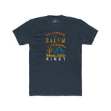 Halloween in Salem 1692 Kinky T-Shirt | Sarcastic Witch Trials Shackles Graphic Tee, Funny Dark Humor Puritan Halloween Shirt