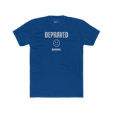 Depraved Shhh Zipper Mouth T-Shirt Dark Humor Satire Graphic Tee