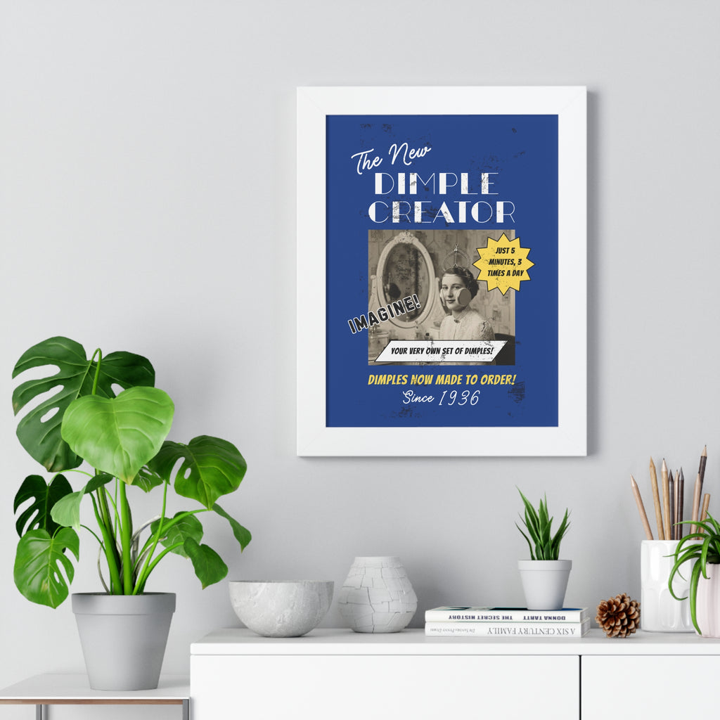 Vintage Dimple Maker Advertisement Framed Poster