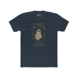 Never Trust The Living Ghost Graphic T-Shirt | Dead Inside Funny Halloween Tee | Vintage Sarcastic Spooky Graphic Shirt