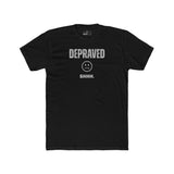 Depraved Shhh Zipper Mouth T-Shirt Dark Humor Satire Graphic Tee