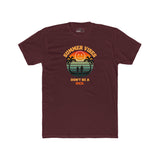 Summer Vibes Don't Be A Dick T-Shirt Retro 70s Sunset Funny Sarcastic Beach Tee