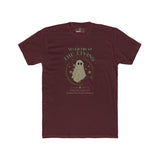 Never Trust The Living Ghost Graphic T-Shirt | Dead Inside Funny Halloween Tee | Vintage Sarcastic Spooky Graphic Shirt