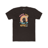 Peace Love and Shut Up Retro T-Shirt Hippie Town USA Satirical Tee