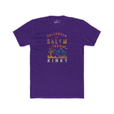 Halloween in Salem 1692 Kinky T-Shirt | Sarcastic Witch Trials Shackles Graphic Tee, Funny Dark Humor Puritan Halloween Shirt