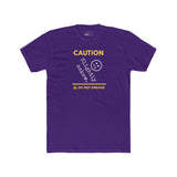Caution Slightly Askew Tee | Do Not Engage Satirical Graphic T-Shirt