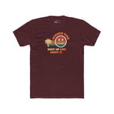 Summer Time Shut Up And Enjoy It T-Shirt Retro 70s Sunset Funny Sarcastic Beach Tee