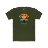 Summer Vibes Don't Be A Dick T-Shirt Retro 70s Sunset Funny Sarcastic Beach Tee