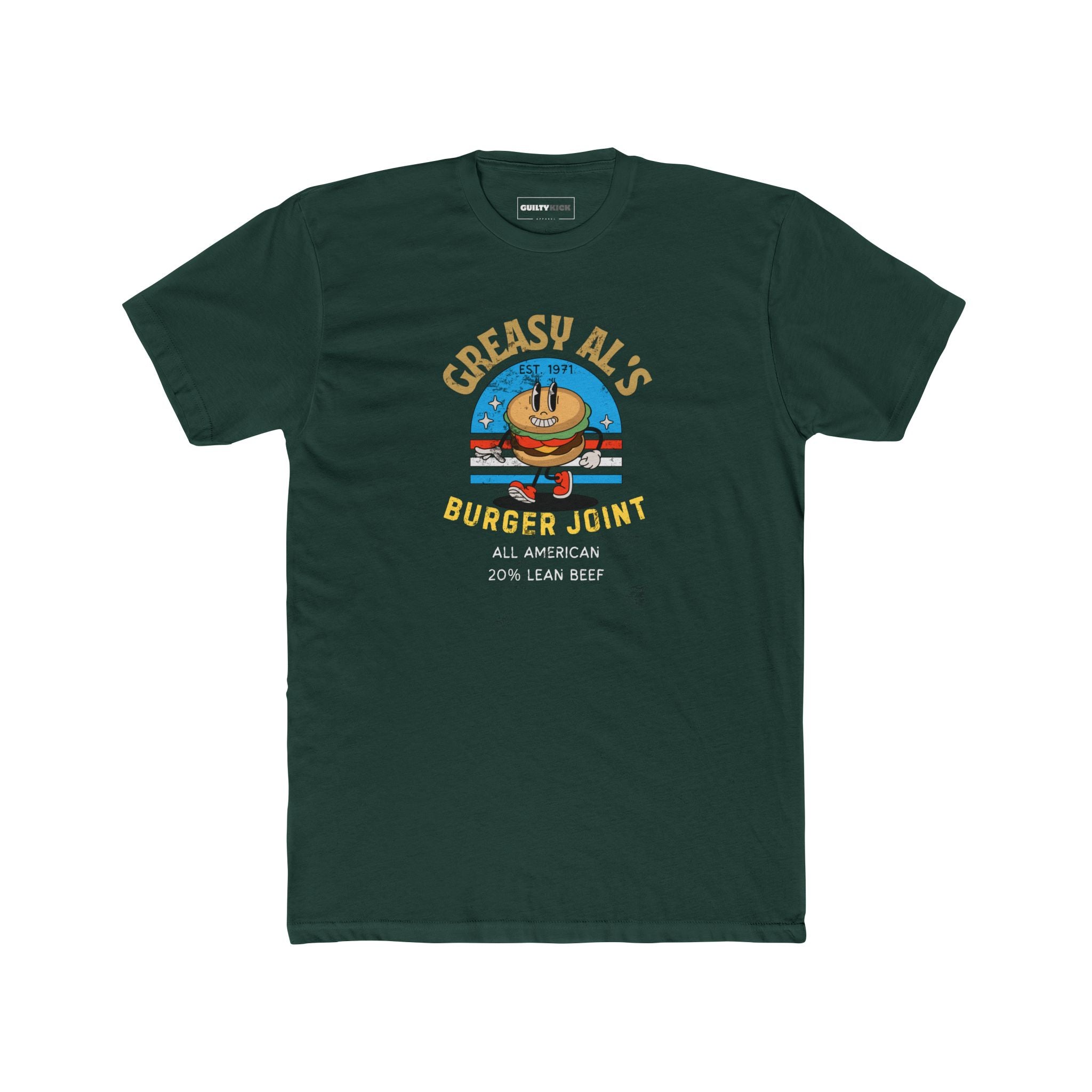 Vintage Greasy Al's Burger Joint Unisex Cotton Crew Tee