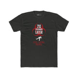 28 Seconds Later: Still Eating People, Funny Minimalist Zombie Movie Parody T-Shirt - Guilty Kick Apparel