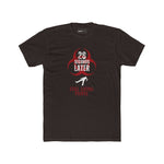 28 Seconds Later: Still Eating People, Funny Minimalist Zombie Movie Parody T-Shirt - Guilty Kick Apparel