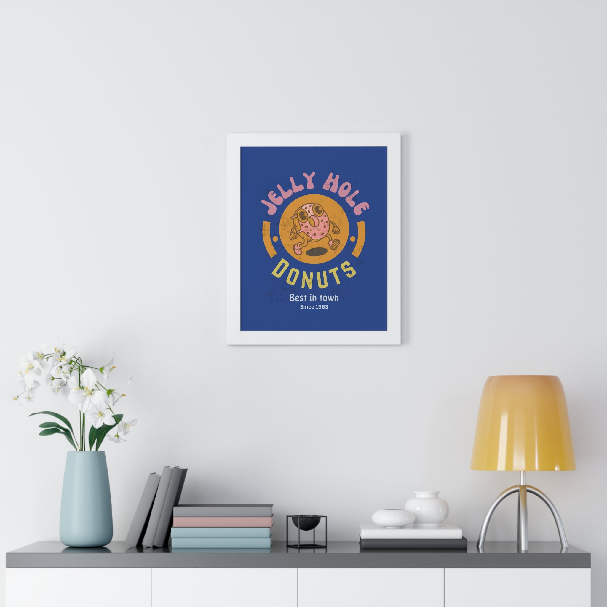 Vertical Poster, Jelly Hole Donuts Kitchen Wall Art