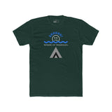 Beware of Triangles Retro Graphic T-Shirt Satirical Shhhh Smiley Tee