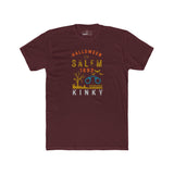 Halloween in Salem 1692 Kinky T-Shirt | Sarcastic Witch Trials Shackles Graphic Tee, Funny Dark Humor Puritan Halloween Shirt
