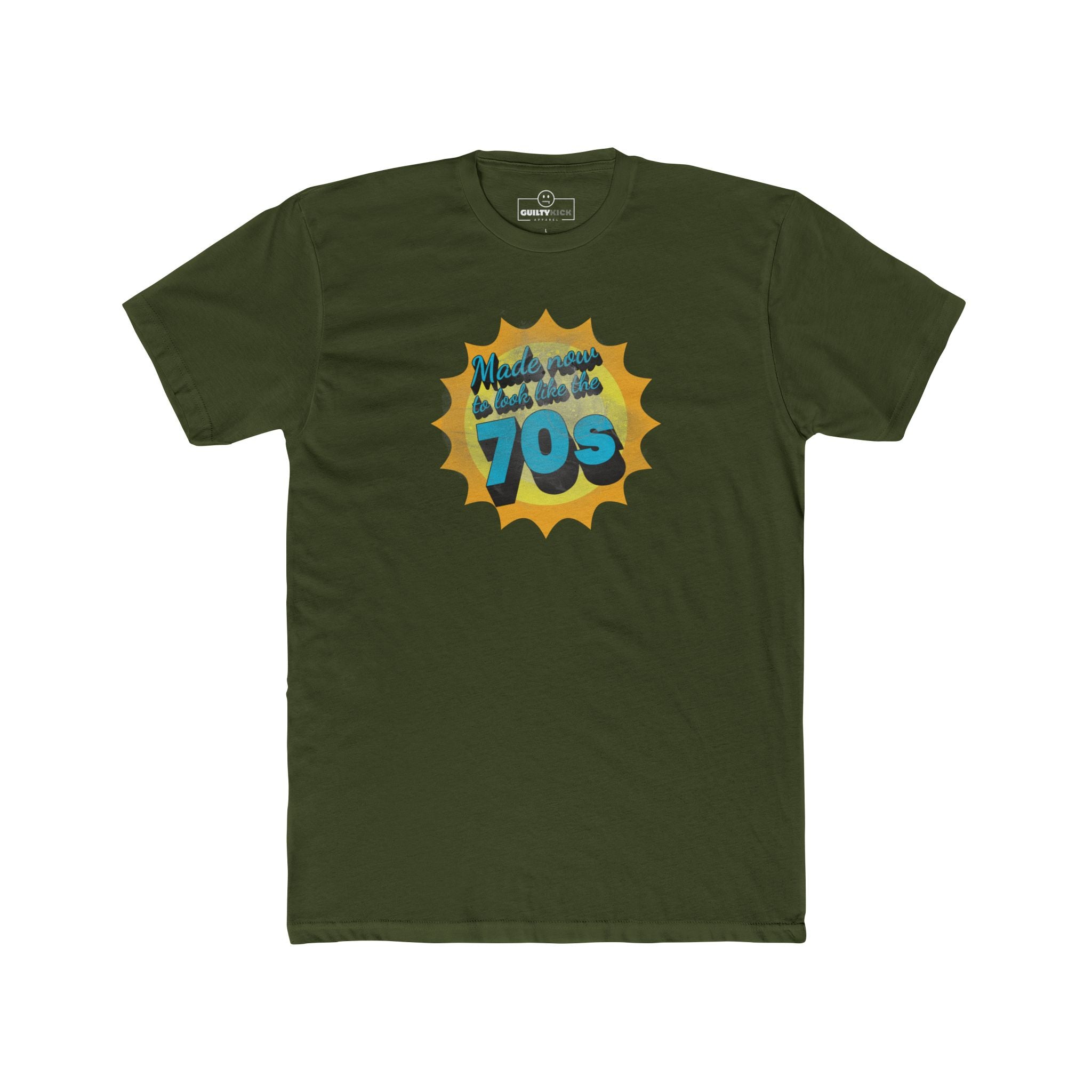 Made Now To Look Like The 70s Vintage T-Shirt | Sunbaked Retro Satirical Graphic Tee