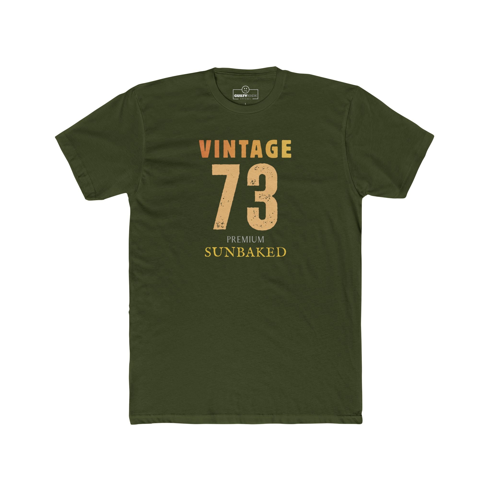 Vintage 73 Retro Sunbaked T-Shirt Faded Distressed Aesthetic Premium Tee