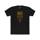 Salem 1692 Vintage Puritan Sunbaked T-Shirt | Sarcastic Witch Trials Parody Graphic Tee, Funny Dark Humor Noose Halloween Shirt