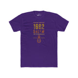 Salem 1692 Vintage Puritan Sunbaked T-Shirt | Sarcastic Witch Trials Parody Graphic Tee, Funny Dark Humor Noose Halloween Shirt