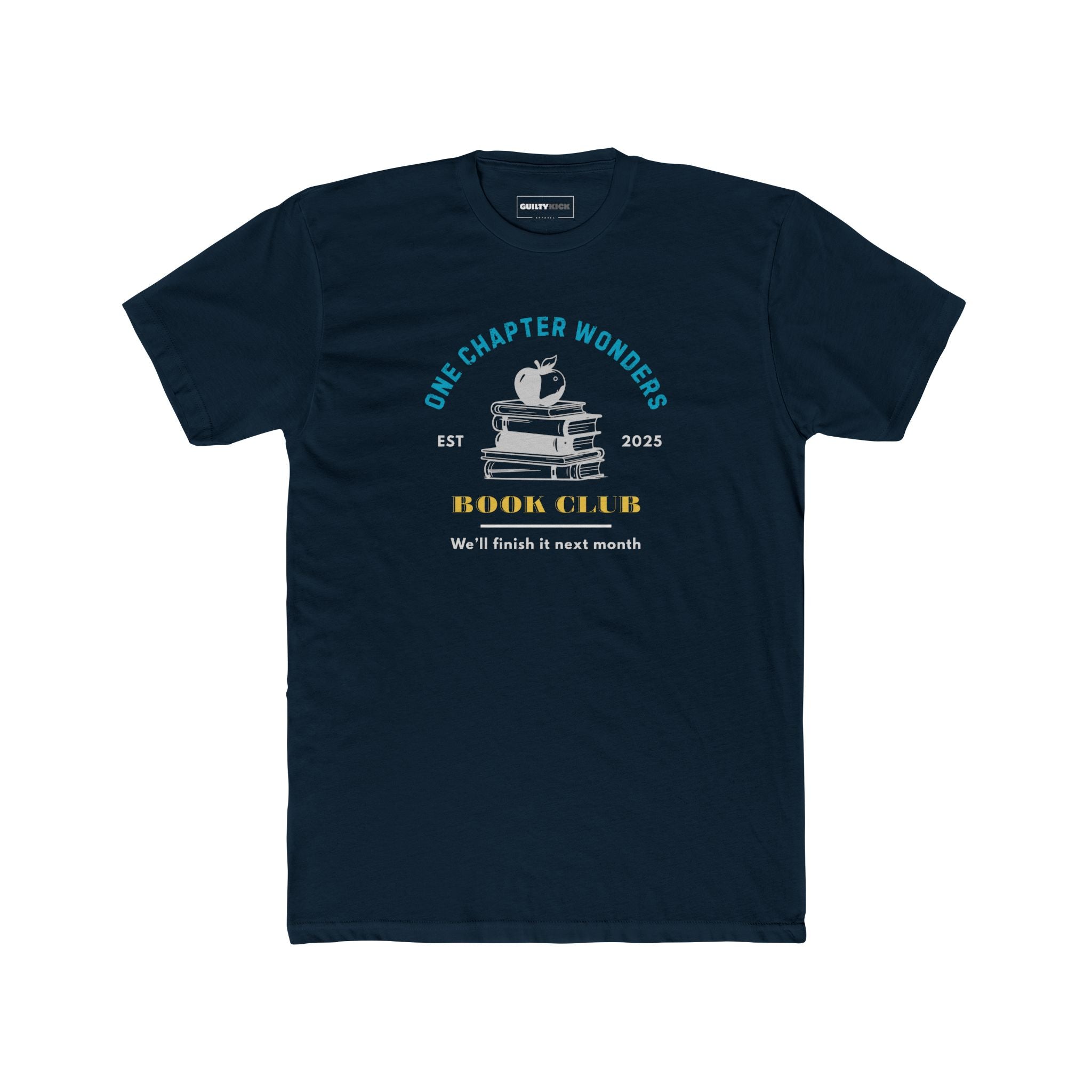 One Chapter Wonder Book Club tee for lazy readers.
