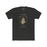Never Trust The Living Ghost Graphic T-Shirt | Dead Inside Funny Halloween Tee | Vintage Sarcastic Spooky Graphic Shirt