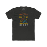 Halloween in Salem 1692 Kinky T-Shirt | Sarcastic Witch Trials Shackles Graphic Tee, Funny Dark Humor Puritan Halloween Shirt