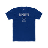 Depraved Shhh Zipper Mouth T-Shirt Dark Humor Satire Graphic Tee