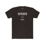 Depraved Shhh Zipper Mouth T-Shirt Dark Humor Satire Graphic Tee