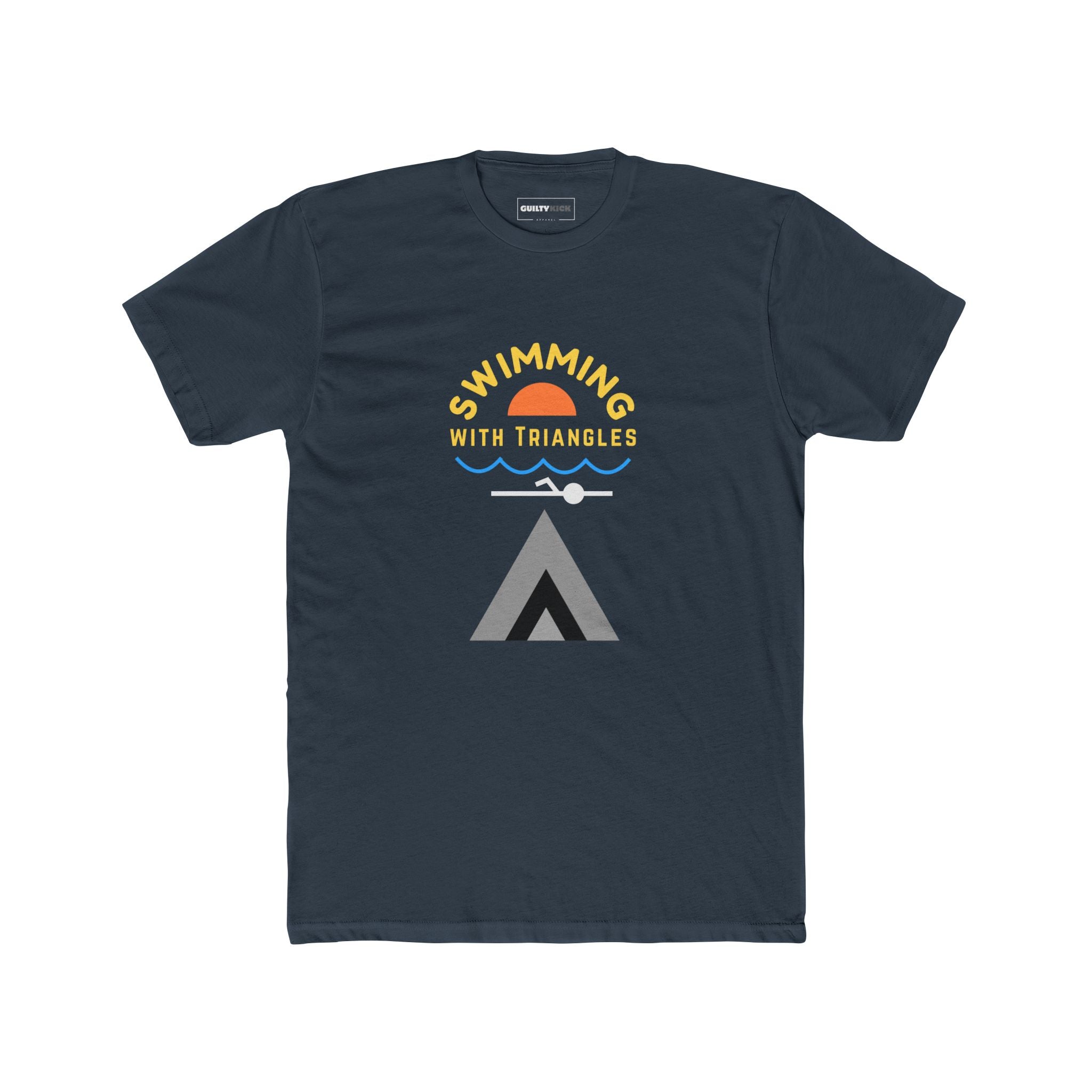 Minimalist Shapes Jaws Movie Parody Tee