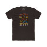 Halloween in Salem 1692 Kinky T-Shirt | Sarcastic Witch Trials Shackles Graphic Tee, Funny Dark Humor Puritan Halloween Shirt