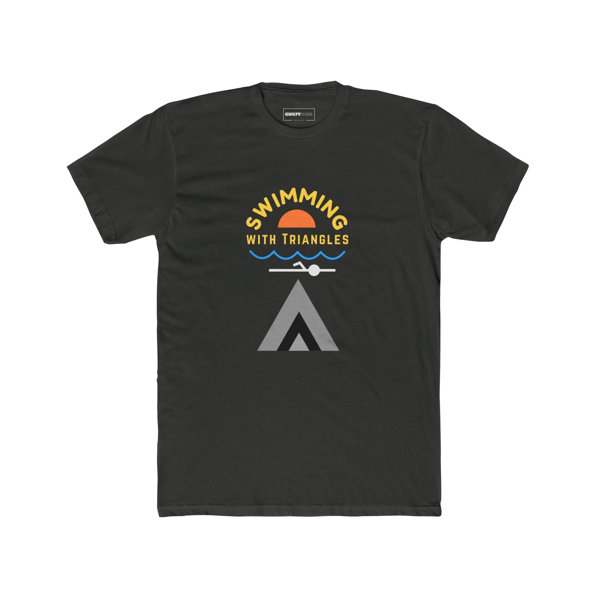 Minimalist Shapes Jaws Movie Parody Tee