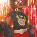 70s Groovy Times Vintage Style T-Shirt, Retro Peace Sign, Flower Power Graphic Tee - Guilty Kick Apparel
