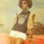 70s Groovy Times Vintage Style T-Shirt, Retro Peace Sign, Flower Power Graphic Tee - Guilty Kick Apparel