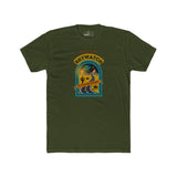 Desert Sands Skywatch Bunker Motel T-Shirt | Vintage Retro UFO Parody Graphic Tee, Funny Sci-Fi Horror Halloween Route 375 Shirt