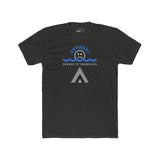 Beware of Triangles Retro Graphic T-Shirt Satirical Shhhh Smiley Tee