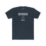 Depraved Shhh Zipper Mouth T-Shirt Dark Humor Satire Graphic Tee