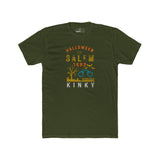Halloween in Salem 1692 Kinky T-Shirt | Sarcastic Witch Trials Shackles Graphic Tee, Funny Dark Humor Puritan Halloween Shirt