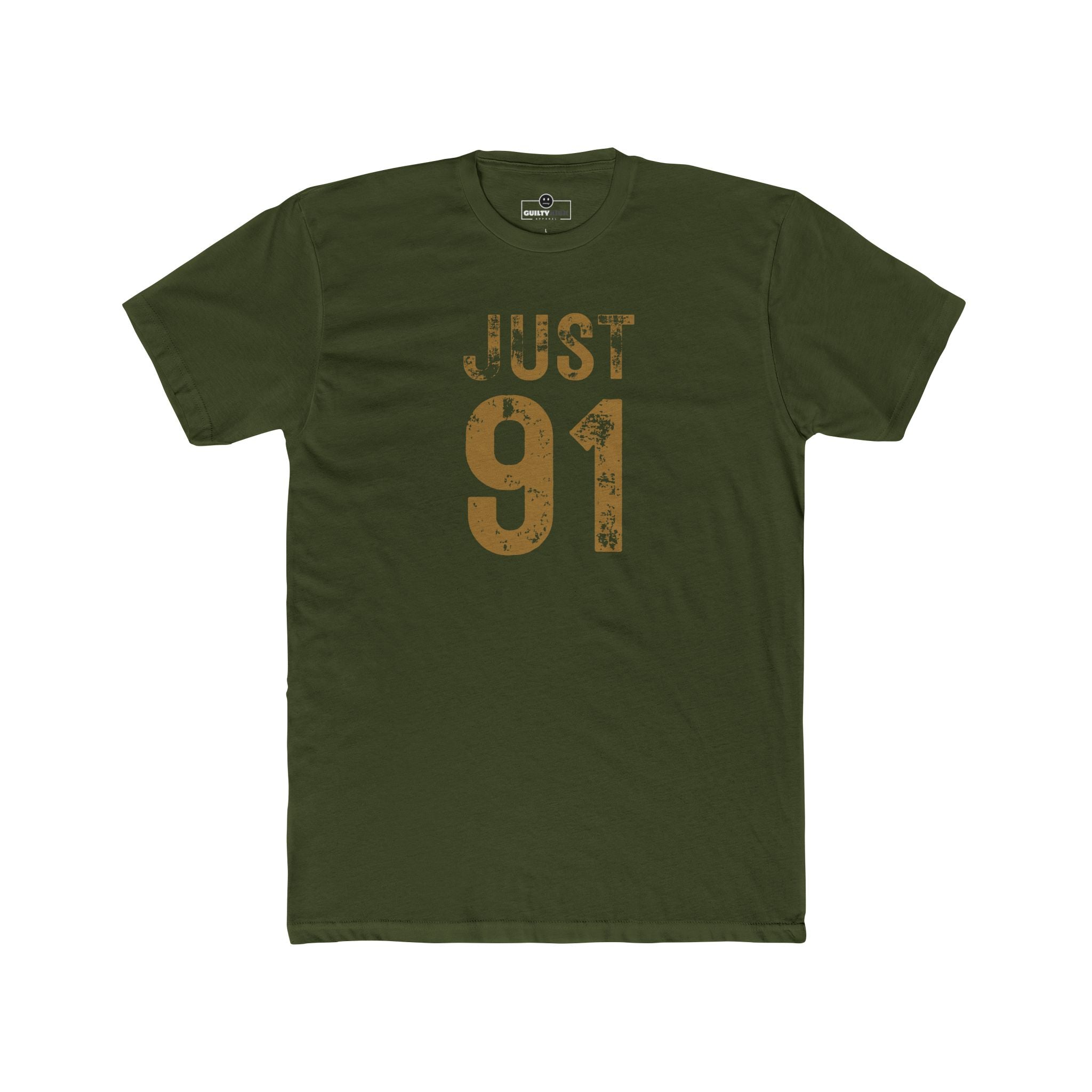 Just 91 Vintage Graphic T-Shirt Funny 1991 Birth Year Retro Tee