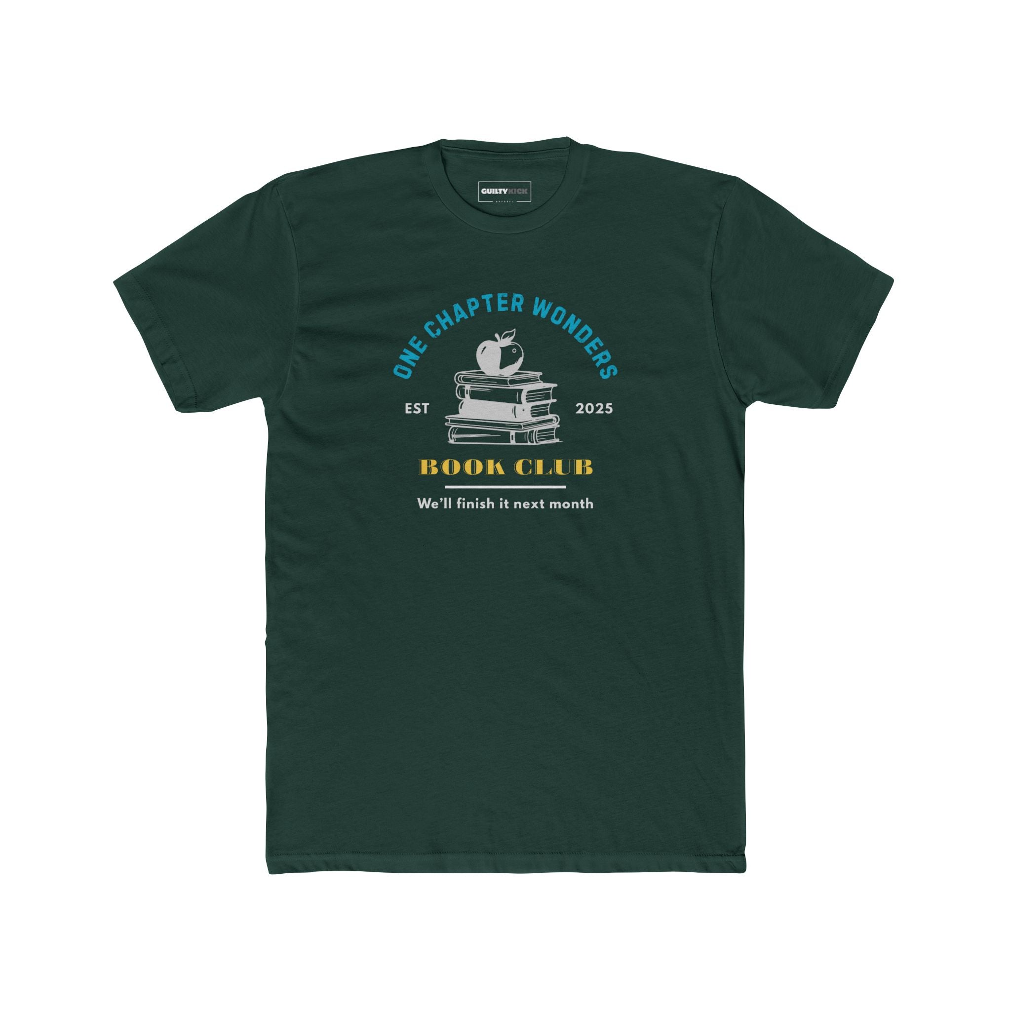 One Chapter Wonder Book Club tee for lazy readers.