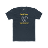 Caution Slightly Askew Tee | Do Not Engage Satirical Graphic T-Shirt