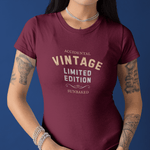 Accidental Vintage Limited Edition Satirical T-Shirt Premium Sunbaked Distressed Graphic Tee - Guilty Kick Apparel